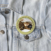 Badge Rond 7,6 Cm Scottish Wildcat Day (En situation)