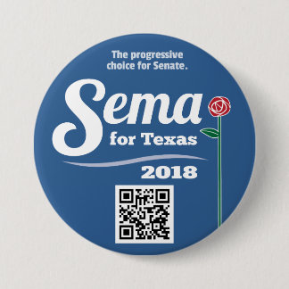 Badge Rond 7,6 Cm Sema pour le Texas 2018 3" bouton