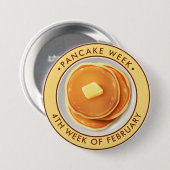 Badge Rond 7,6 Cm Semaine de la crêpe (Devant & derrière)