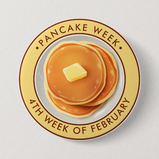 Badge Rond 7,6 Cm Semaine de la crêpe (Devant)