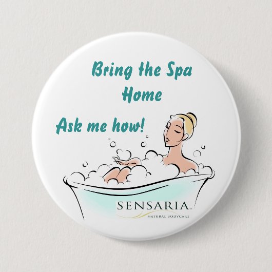 Badge Rond 7,6 Cm Sensaria (Devant)