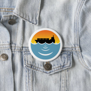 Badge Rond 7,6 Cm sensibilisation à la pollution par le bruit des oc