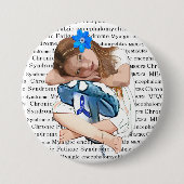 Badge Rond 7,6 Cm Sensibilisation du ME/CFS "Fille de l'espoir" (Devant)