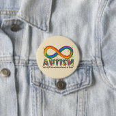 Badge Rond 7,6 Cm Sensibilisation sur l'autisme Accepter, Amour, Com (En situation)