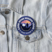 Badge Rond 7,6 Cm Sentier de Randonnée étoile Lone (rd2) (En situation)