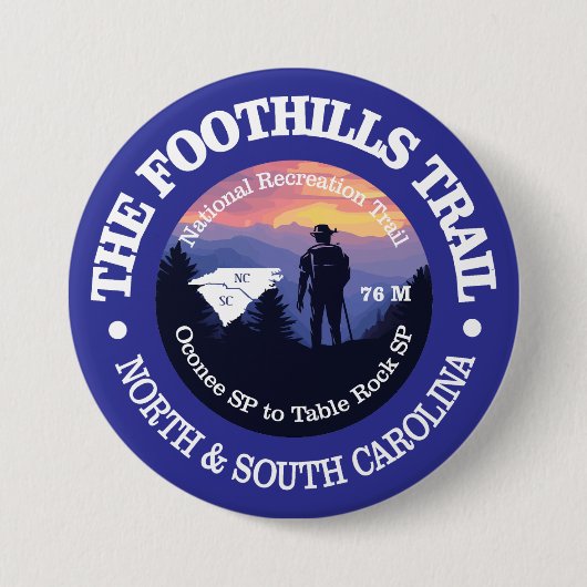 Badge Rond 7,6 Cm Sentier Foothills (rd2) (Devant)
