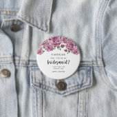 Badge Rond 7,6 Cm Seras-tu ma demoiselle d'honneur ? Sincèrement (En situation)