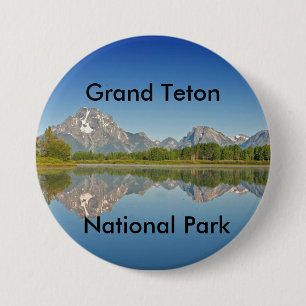 Badge Rond 7,6 Cm Série grande 10 de parc national de Teton