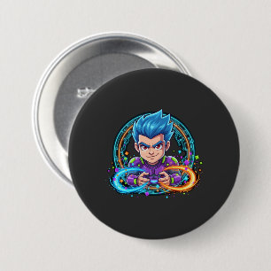Badge Rond 7,6 Cm Sérieux à propos de jeux drôles