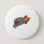 Badge Rond 7,6 Cm Serpent avec fusée (Devant)