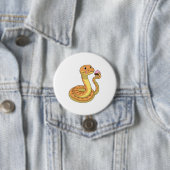 Badge Rond 7,6 Cm Serpent avec muffin (En situation)
