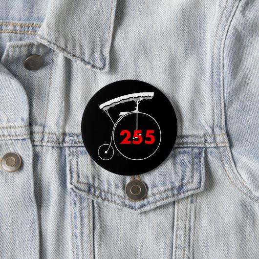Badge Rond 7,6 Cm Serveuse 255 (En situation)