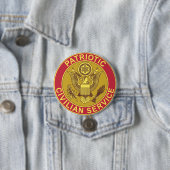BADGE ROND 7,6 CM SERVICE CIVIL PATRIOTIQUE (En situation)
