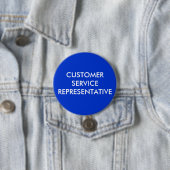 BADGE ROND 7,6 CM SERVICE CLIENTÈLE (En situation)