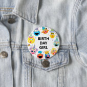 Badge Rond 7,6 Cm Sesame Street Confetti Anniversaire Fille (En situation)