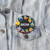 Badge Rond 7,6 Cm Sesame Street Confetti Anniversaire Maman de l'enf (En situation)