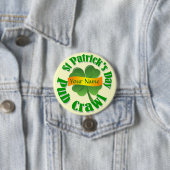 Badge Rond 7,6 Cm Shamrock personnalisé St Patrick's (En situation)