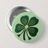 Badge Rond 7,6 Cm Shamrock vert 2025 (Devant & derrière)