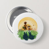 Badge Rond 7,6 Cm Sheldon le Sheltie (Devant & derrière)
