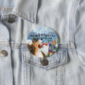 Badge Rond 7,6 Cm Sheldon le Sheltie (En situation)