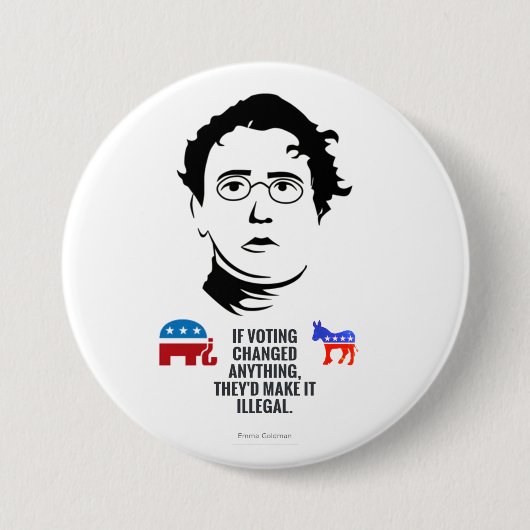 Badge Rond 7,6 Cm Si voter changeait quelque chose... (Devant)