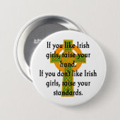 Badge Rond 7,6 Cm Si Vous Aimez Irish Girls - Irish Quote (Devant & derrière)