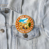 Badge Rond 7,6 Cm Sicilia (En situation)