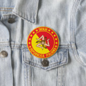 Badge Rond 7,6 Cm Sicilia (En situation)