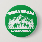 Badge Rond 7,6 Cm Sierra Nevada Californie (Devant)