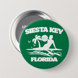 Badge Rond 7,6 Cm Siesta Key Floride
