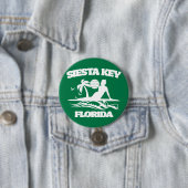 Badge Rond 7,6 Cm Siesta Key Floride (En situation)