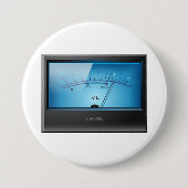 Badge Rond 7,6 Cm Signal VU Meter (Devant)