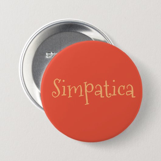 Badge Rond 7,6 Cm simpatica (Devant & derrière)