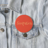 Badge Rond 7,6 Cm simpatica (En situation)