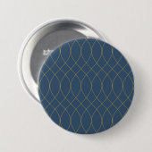 Badge Rond 7,6 Cm Simple, moderne, cool, tendance courbe, lignes ond (Devant & derrière)
