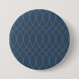 Badge Rond 7,6 Cm Simple, moderne, cool, tendance courbe, lignes ond