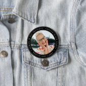 Badge Rond 7,6 Cm Simple Photo de souvenir de funérailles mémorial (En situation)