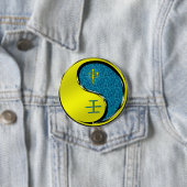 Badge Rond 7,6 Cm Singe d'eau (En situation)