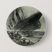 Badge Rond 7,6 Cm Sinking RMS Titanic (Devant)