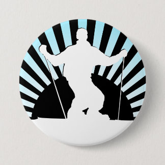 Badge Rond 7,6 Cm ski alpin