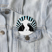 Badge Rond 7,6 Cm ski alpin (En situation)