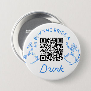 Badge Rond 7,6 Cm Ski Bachelorette Party Acheter L'Épouse Un Verre
