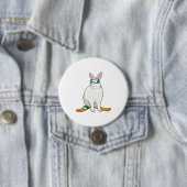 Badge Rond 7,6 Cm Ski Bunny Skier (En situation)