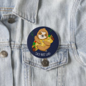 Badge Rond 7,6 Cm Sloth Taco Bout Love Valentine (En situation)