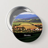 Badge Rond 7,6 Cm Slovaquie (Devant & derrière)
