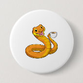 Badge Rond 7,6 Cm Snake with Cup (Devant)