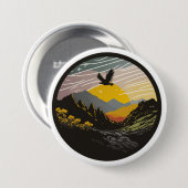 Badge Rond 7,6 Cm Snowdonia (Devant & derrière)