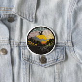 Badge Rond 7,6 Cm Snowdonia (En situation)