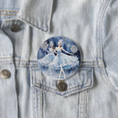 Badge Rond 7,6 Cm Snowflakes from The Nutcracker Ballet (En situation)