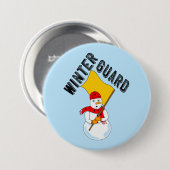Badge Rond 7,6 Cm Snowman Winter Guard (Devant & derrière)